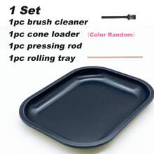 4 Stücke/Set Zigarettenrollschale Set | Größe - 18 cm x 14 cm | Cartoon Metall Rollschale - Perfektes Raucher Zubehör für Zigarettenpapiere und vorgefertigte Kegel Set