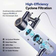 INSE Corded Vacuum Cleaner, Stick Vacuum Cleaner, 600W 23KPa Powerful Sunction, LED Headlights, 6 In 1 Powerful Lightweight Handheld Vacuum For Hard Floor Carpet Pet Hair Home - Xem 6