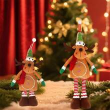 1p Cute Christmas Reindeer Decorations To Decorate Your Holiday Decorations - Spread The Joy Of Christmas, Decorate Your Living Room With Exquisite Fashion, Suitable For Company Party Events, Halloween And Christmas, Must Choose Gifts