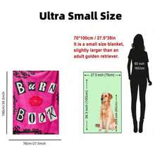 GEL HUT MUN 舒适的四季法兰绒毛毯 - 灵感来自 Regina、Karen、Gretchen 和 Cady 的设计 - 非常适合沙发、床和旅行 - 可机洗毛毯、秋季毛毯、羊毛毛毯、舒适毛毯、床上用品、沙发盖、柔软毛毯、装饰、房间、个性化毛毯、感恩节礼物 - 彩色 - 查看 12