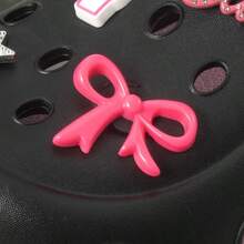 1pc MINISO Barbie Series Eyelet Accessories, Showcasing The Exquisite Charm Of Barbie Dolls, Available In Various Sizes And Shapes Such As Bows And Hearts, Suitable For Clothing Modification, Bag Decoration, And More - Pink - View 4