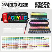 288 Colour Acrylic Marker Set, Soft Tip With Automatic Ink Control System, Strong Coverage For Doodling And Colouring, Suitable For Artists, DIY Crafts, Canvas, Wood, Glass, Rocks And Fabrics, Great For Back To School!