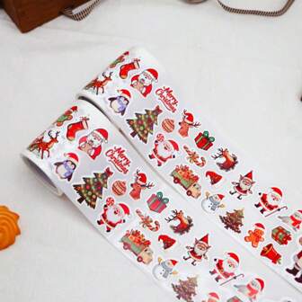 480PCS Christmas Stickers - Festival Themed Stickers For Scrapbooks, Gift Wrapping, Planners, DIY Crafts (Santa Claus, Snowmen, Reindeer, Trees) Christmas Christmas Decorations Christmas Pajamas Christmas Gifts Christmas Decor