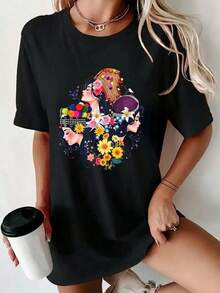 Hmong Kuv Yog Hmong Proud To Hmong Forever-Shirt,% Sister Shirt Women Mom Family Friends, Fabric Weight:180g, Black Round-Neck, S-XXL, Soft Breathable Colorfast Women'S Casual Short Sleeve Top Birthday Or Festival Women's-Shirtsummer Graphic Tees - 黑色 - 查看 6