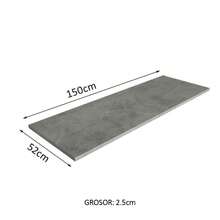 Mesón Para Mueble De Cocina 150 Cm Madesa Color Gris - Gris - Ver 2