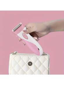 Women's Electric Shaver, USB Rechargeable Multi-Purpose Foil Shaver With Stainless Steel Blades For Hair Removal On Face, Body And Bikini Area Battery Capacity 500mAh - White - View 6