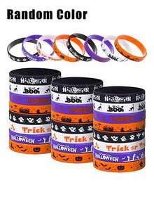 Halloween Party Armbänder, Halloween Party Geschenke, Silikon Armbänder, Armbänder für Halloween Party Trick or Treat Geschenktüten Füllungen Dekorationen Zubehör Zubehör, Geschenktüten, Geschenke, Schädel Hexen, Kürbis Geister, Silikon Armbänder, Halloween Party Geschenke, Herbst Armband Dekorationen