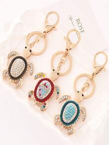 New Casual Fashion Zinc Alloy Animal Turtle Keychain, Suitable For All Seasons Christmas Gift Ideas Bag Lanyards With Id Holder Car Accessories Bag Charms