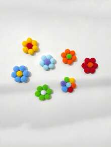 100 个 1 厘米/0.39 英寸中号迷你绒球、工艺品毛绒绒球、鲜艳的彩虹绒球、涤纶工艺球、毛毡套件、毛毡板、2025 年毕业装饰、家居必需品、派对用品、复活节礼物，适用于节日派对装饰、悬挂饰品和 DIY 项目 - 非常适合制作配饰、母亲节、婚礼季、毕业季、送给家人和朋友的礼物，比最小硬币的尺寸略小。迷你 - 彩色 - 查看 5