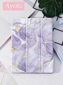 紫色大理石纹保护套，适用于 iPad Air 4/5 (10.9 英寸)、7/8/9 (10.2 英寸)，内置 Apple Pencil 插槽，也适用于 Tab S6 (10.4 英寸)、Tab A7 Lite (8.7 英寸)、Kindle（第 11 代，2024 年款），皮革保护套，是返校季、情人节、新年礼物的理想之选。 - 彩色 - 查看 4