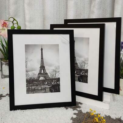 3 Packs Photo Frames Set | Stand Or Hang | Vertical/Horizontal Use | Fits Any Decor & Photo Theme | Gift & Holiday Decoration | Black/White | 4 Sizes: 10x15cm,15x20cm,20x25cm,A4 Home Decoration Accessories Commemorative Picture Frames