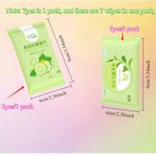 7pcs/Pack Portable Wet Wipes For Daily Cleaning, Suitable For Outdoor Travel, Going Out, Students, Kitchen, Bathroom, Home, Picnic, Christmas, Halloween