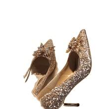 Women Pumps - 銀色3cm - 查看 6