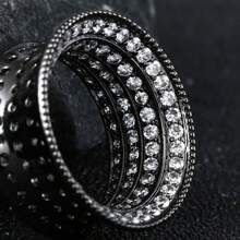 1PC Saddle Fit Sparkling Luxurious Round Ear Gauges Tunnels Expander Stretcher Piercing Women Body Men Jewelry New Arrival Gift