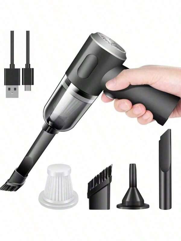Aspirador De Pó Usb Portátil Completo Linha Premium Carro E Casa 2000mAh
