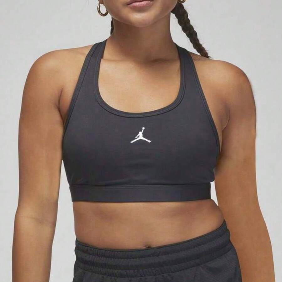 Nike 女士 AS W J SPT JUMPMAN BRA 圆领工字背运动文胸 BRA-MFB6873-010 - 黑色 - 查看 1