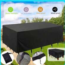 1 Piece Of Black Furniture Cover, Made Of Oxford Fabric, Durable And Rainproof, Suitable For Outdoor Courtyards And Indoor Furniture Dust Covers, Making Furniture Cleaner And Tidier. Garden Furniture Protection: Oxford Fabric, Sun Resistant Sofa Cover, Durable Outdoor Furniture Cover, Garden Furniture Protection Fabric, Sun Resistant Sofa Cover