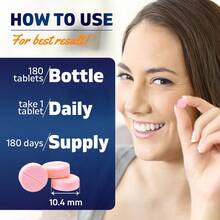 Vitamatic Folic Acid, B12 & B6 – 180 Fast Tablets - 天然莓果口味 - 查看 3