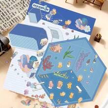 SCXXBSW 10 Styles Of Cartoon Scenery-Creating Stickers - 3D Cabins In A Miniature World, Stress-Relieving DIY Scenes, Parent-Child Interactive Handcraft Stickers, Children's Educational Stickers - Tweezers Included - Multicolor - View 5