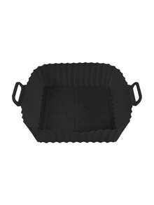 1/2件装，空气炸锅硅胶烤盘家用耐高温硅胶蒸锅烤盘垫烘焙蛋糕专用模具返校 - 彩色 - 查看 9