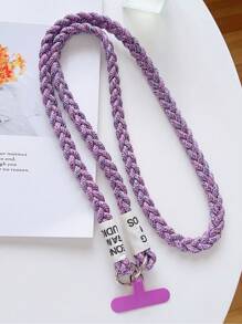 قطعة واحدة سيور هاتف محمول مضفر يدويًا من 3 خيوط