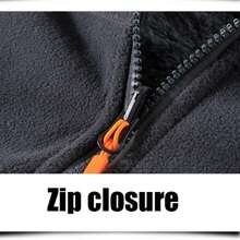 1pc Men's Reversible Fleece Sweatshirt, Casual Warm Versatile Jacket , Fall Winter - Dark Grey - View 3