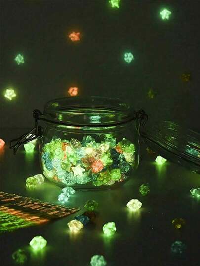 210pcs Glowing Stars Origami Glowing Stars Paper Strips Stars Finished Stars Paper Cartoon Origami, 10 Colours Origami Coloured Lucky Stars Origami DIY Handmade Arts And Crafts Glow-In-The-Dark Origami