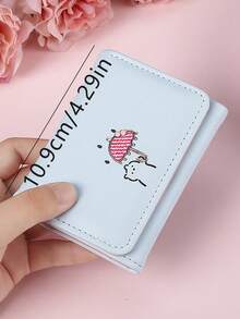 Multifunctional Solid Color Wallet, Trifold Premium Feel Purse, Cute Short-Style Ins-Style Women's Coin Purse - Multicolor - View 3