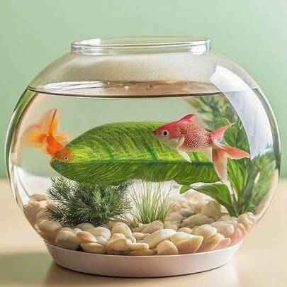 Creative Transparent Aquarium Fish Tank Landscape, Pet Feeding Nest, Aquarium Cave Tunnel, Playground And Resting Area, Fish And Shrimp Hiding Cave Decor