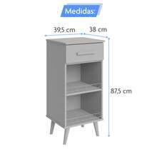Fenix Water Cooler Counter With Drawers And Fruit Bowl - White - View 5