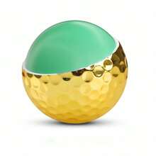 1/2/5pcs Premium Gold Golf Balls - High Visibility, Precise Golf Equipment