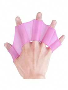 1 Paar Schwimmhand Paddel & Fußflossen, geeignet für Erwachsene, freie Schwimm Paddel, Outdoor Schwimmausrüstung, Schwimm Zubehör, rutschfestes Silikon Material, Schwimmflossen, geeignet für Schwimmbad, Strand, Küste und Tauchtraining, unisex spezifisch für Schwimmen, Hand Paddel Trainer, Silikon Hand Paddel, Widerstandstraining für Stärke, Strand Essentials - Verschiedenfarbig - Übersicht 8