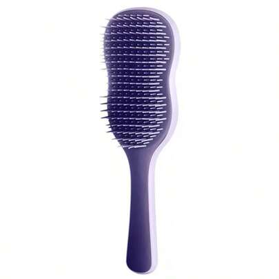 1pc Natural Smooth Hair Brush, Scalp Care Massage Brush With Anti-Slip Handle, Suitable For Curly, Straight, Dry Or Wet Hair