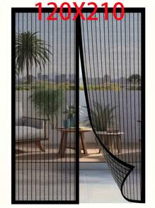 1 件装易安装磁性窗帘 - 自封式（含 9 对磁铁和包边），无需钻孔，房间装饰，家居装饰，尺寸 35.43 英寸 x 82.67 英寸，防虫，透气，经典款式，适用于卧室、客厅等各种房间，用途广泛，是返校季必备单品。 - 彩色 - 查看 17