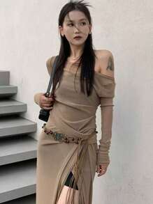 1pc Women's Fashion Waist Chain, Waist Belt Accessory For Casual Dresses, Boho Decoration