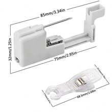 8 PCS Professional Body Piercing Kit For Belly Button/Lip/Tongue/Ear/Navel, Safe Piercing Gun Kits, Body Piercing Needle Tool Kits Stainless Steel For Women Men