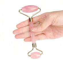 2pcs Pink Facial Beauty Massage Set, Beauty Gua Sha Knife + Beauty Roller Set, Facial Gua Sha Massage Tool Set, Massage Roller, Gua Sha Board, Suitable For Body Meridian Gua Sha Massage, Facial Beauty Lifting Massage