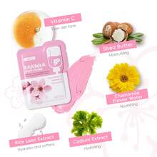 1/5/10/12/120/30/50pcs Pack Sakura Face Mask, Cleansing Clay Mask, Pore Cleansing, Moisturizing, Soothing, Brightening, Oil Control, Fine Texture, Gentle & Non-Irritating, Non-Drying, Convenient For Travel, Suitable For All Skin Types, Unisex - Pink - View 7