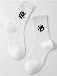 20/15/10/5/4/3/2/1 双装男士运动袜，时尚户外跑步袜，舒适日常穿着