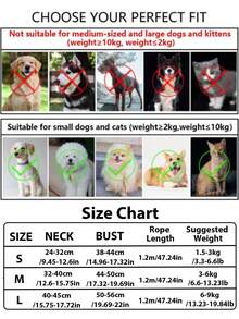 Small And Medium-Sized Dogs Harness And Leash Set, Step In Puppy Vest With Breathable Soft Mesh, Walking Reflective Pet Harness For Small Dogs Houndstooth Check Spliced Cat Harness For Outdoor Use