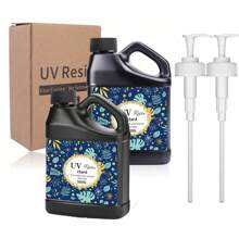 500g/1000g Nuevo kit de resina epoxi para arte, tipo prensado - nueva fórmula, tipo transparente y duro del adhesivo, adecuado para joyería DIY y moldes de artesanía