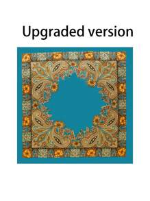 1 pezzo Foulard quadrato in stile paisley per donna, moda versatile per danza di strada, feste, ciclismo, bracciale, fascia, cravatta da collo, decorativo in seta, adatto per uso quotidiano in tutte le stagioni