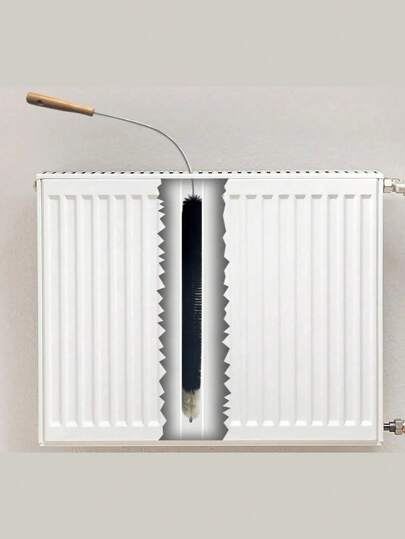 2pcs Radiator Brush Long Handle Dryer Lint Brush Vent Trap Cleaner Brushs 75cm Flexible Radiator Cleaner Brushs Washing Machine Cleaner Duster Cleaning Tools Fits Through Radiator Grills