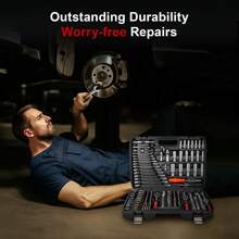 216 Piece Machine Tool Set With Ratchet Socket Wrench Drill Bit Set And Hex WrenchComprehensive Auto Repair Tool Kit For Auto Repair - Variant1 - View 6