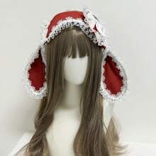 1pc/Set Women's Colorful Butterfly Decor & Wide Lace Headband Hair Accessories, Suitable For Daily Wear And Cosplay, Cute Style, Made Of Polyester And Spandex Halloween Valentine's Day