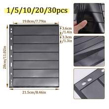 OUR ADVENTURE BOOK 10-seitiges transparentes PVC-Loseblattsammelalbum für Briefmarken 9-Ring-System leere Rasterseiten ergänzbar zur Stempelaufbewahrung Briefmarkenalbum geeignet für Kategorisierung Sammlung