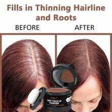 Goiple GOIPLE Root Cover Up Powder, Natural Instant Gray Coverage, Waterproof Hairline Shadow Powder, Hair Concealer Coverage Fluffy Powder, Fill In Shadow Thinning, Root Touch-Up Powder For Cover Gray Hair Root, Hairline Powder Stick, Multifunctional Dyeing Fibers For Eyebrows, Beard Line, Lace Wig Mesh & Temple, Eyebrow Powder, With Mirror, Powder Puff, Hairline Brush, Multi-Functional Makeup Brush, Makeup Tools