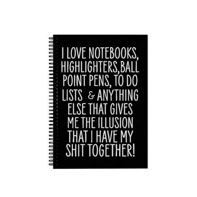 1PC Spiral Notebook - Professional Thick Paper Journal With No-Bleed Lined Pages & Inner Pocket | Premium Writing Notebook For Office Professionals, College Students & Business Meetings
