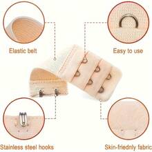 女士胸罩延长钩内衣延长调节器弹力文胸延长扣增加内衣扣长度内衣防掉配件 - 彩色 - 查看 5