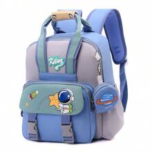 Nueva mochila con estampado de dibujos animados lindos, mochila escolar, mochila de viaje - Multicolor - Ver 4
